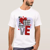 T-shirt Love Letters Saint Valentin (Devant)