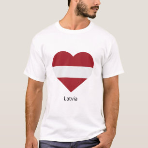 T-shirt Love Lettonie