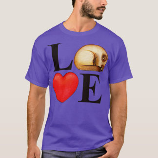 T-shirt Love Lettres Chat Coeur Valentines Jour Animaux L
