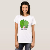 T-shirt Love Lettuce Funny Veggie Pun (Devant entier)