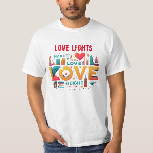 T-shirt Love Lights (Devant)