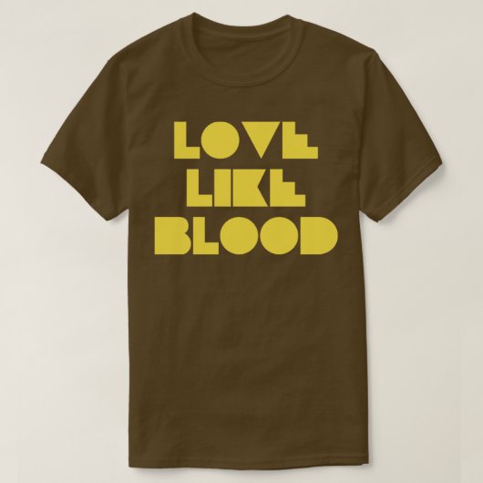 T-shirt Love Like Bood moutstard (Design devant)