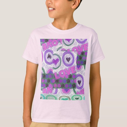 T-shirt Love lovely heartily heart sentimental feeling (Devant)