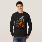 T-shirt Love Lunch Lady Leopard Pumpkin Turkey Fall Thanks (Devant entier)