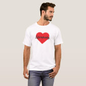 T-shirt Love Luxembourg (Devant entier)