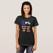 T-shirt Love Massachusetts (Devant entier)