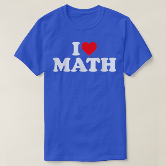 T-shirt Love Math Heart 1 (Design devant)