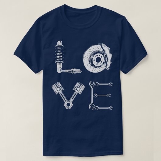 T-shirt Love Mechanic Im A Mechanic  (Design devant)