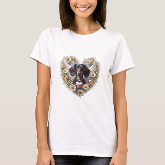 T-shirt Love Memory Dachshund (Devant)