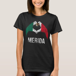 T-shirt Love Merida Mexique Vacances Mexique Drapeau