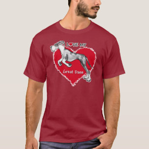 T-shirt Love MerleB Great Dane UC