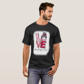 T-shirt Love Messy Bun Math Specialist Valentine's Day Mat (Devant entier)