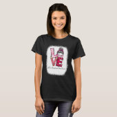 T-shirt Love Messy Bun Orchestra Teacher Valentine's Day M (Devant entier)