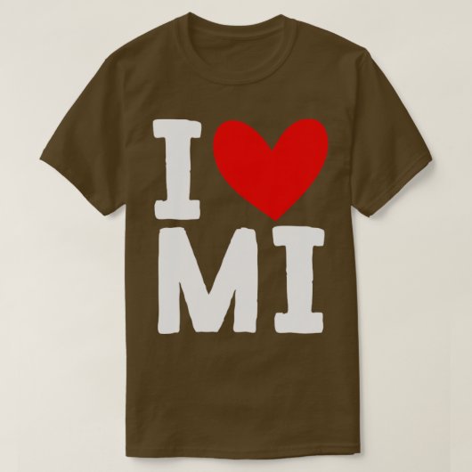 T-shirt Love Michigan (Design devant)