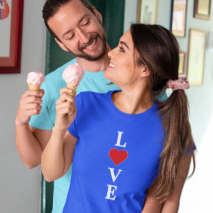 T-shirt LOVE Moderne Minimaliste Élégant