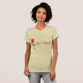 T-shirt Love Mom Rose (Devant entier)