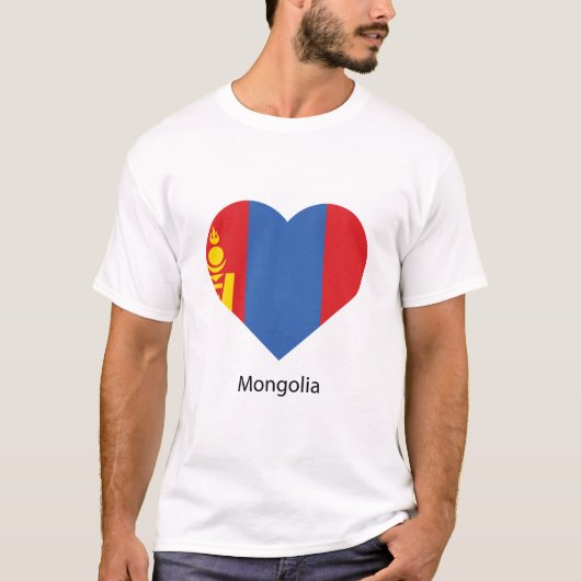 T-shirt Love Mongolie (Devant)