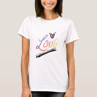 T-shirt Love Multi-Couleurs