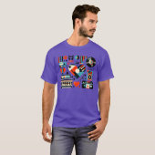 T-shirt Love Music Ornament rétro (Devant entier)