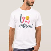 T-shirt Love My Girlfriend - Une expression parfaite (Devant)