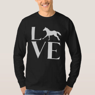 T-shirt Love My Horse Horseriders Costume Chevaux