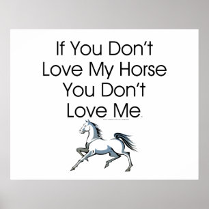 T-SHIRT Love My Horse Poster