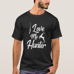 T-shirt Love My Hunter Deer Hunter Chasse Professionnelle
