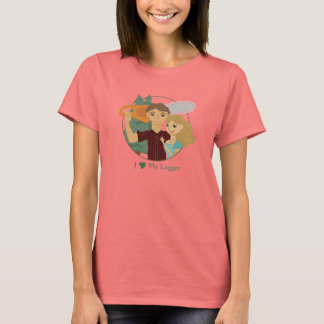 T-shirt Love My Logger Ringer Tee