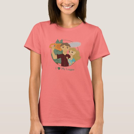 T-shirt Love My Logger Ringer Tee (Devant)