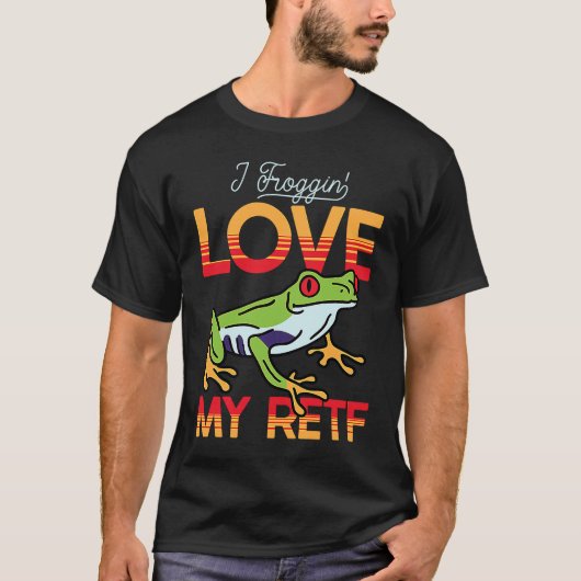 T-shirt Love My Red Eyed Tree Frog (Devant)