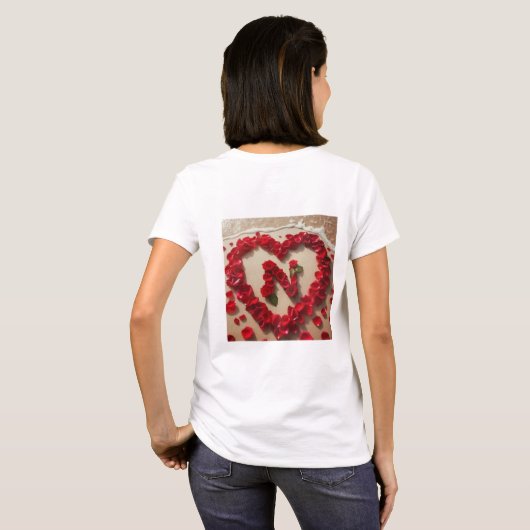 T-shirt Love N design (Dos entier)