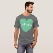 T-shirt Love Nature Heart retro (Devant entier)