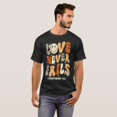 T-shirt Love Never Fails Christian Religious Jesus Faith B (Devant entier)