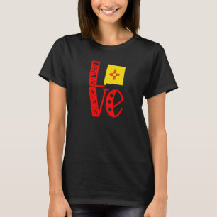 T-shirt Love New Mexico In Block Letters