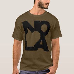 T-shirt Love NOLA New Orleans American Jazz Blues Music