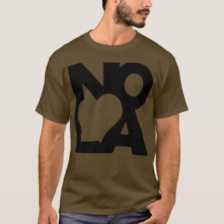 T-shirt Love NOLA New Orleans American Jazz Blues Music