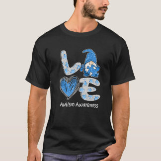 T-shirt LOVE Nordic Gnome Puzzle Cute Sensibilisation sur 