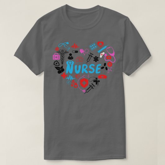 T-shirt Love Nurse 5 (Design devant)