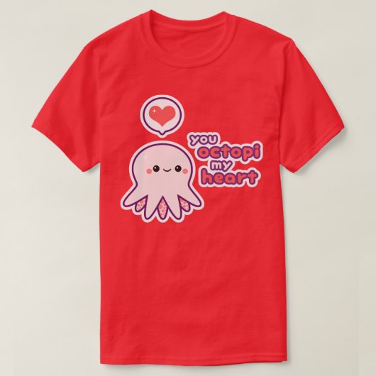 T-shirt Love Octopus (Design devant)