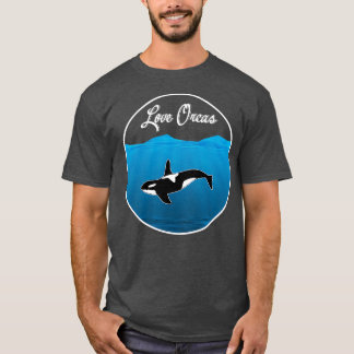 T-shirt Love Orcas
