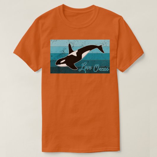 T-shirt Love Orcas 3 (Design devant)