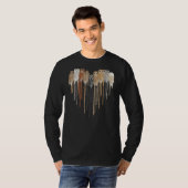T-shirt Love Owl Feather Heart Amérindien Amérindien Améri (Devant entier)