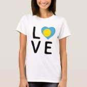 T-shirt Love - Palau Drapeau (Devant)