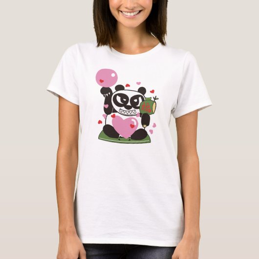 T-shirt Love Panda Lucky God (Devant)