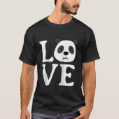 T-shirt Love Pandas Panda Bear Panda Baseball (Devant)