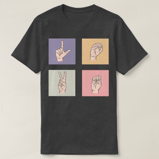 T-shirt LOVE Pastel (Design devant)