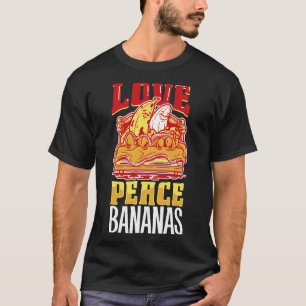 T-shirt Love Peace Bananas