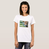 T-shirt Love Peace Cows (lumière) (Devant entier)