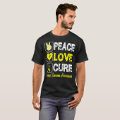 T-shirt Love Peace Cure Ewings (Devant entier)