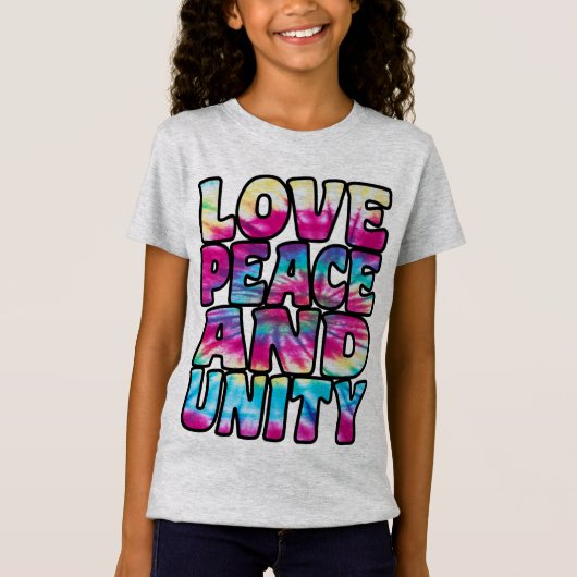 T-Shirt LOVE PEACE UNITY. (Devant)